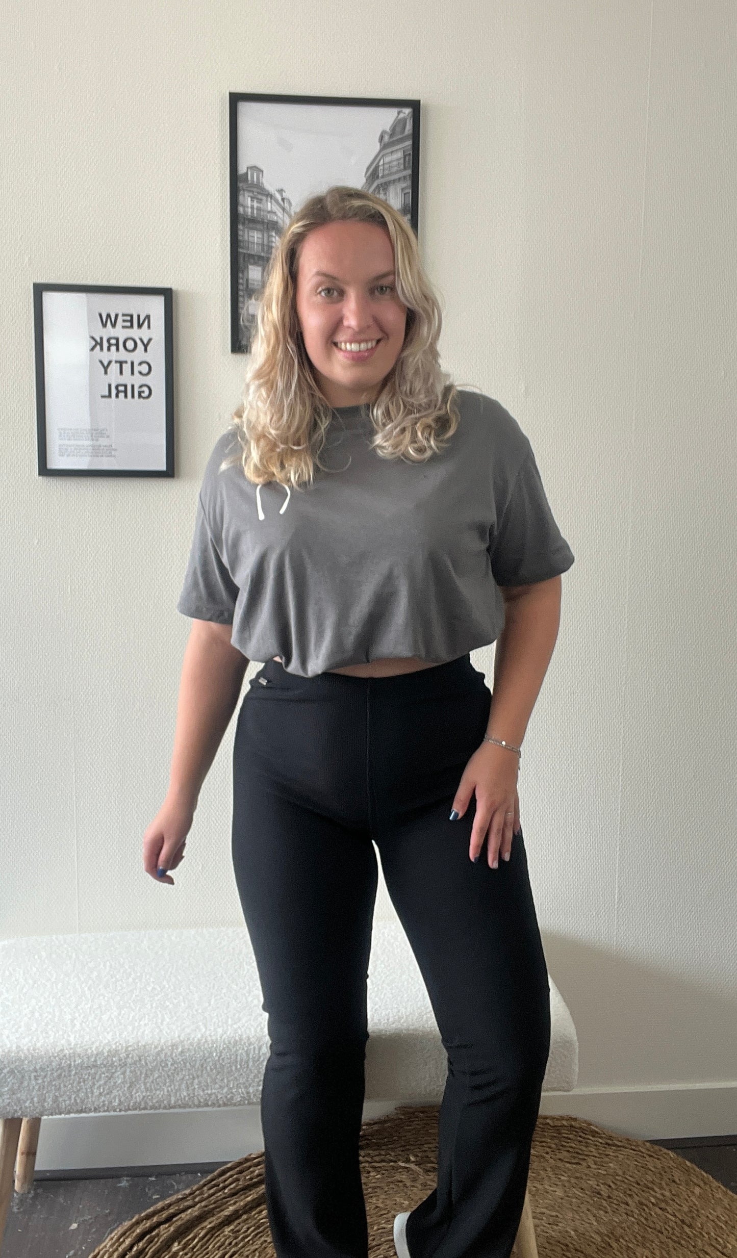 Flared pants Ambika zwart