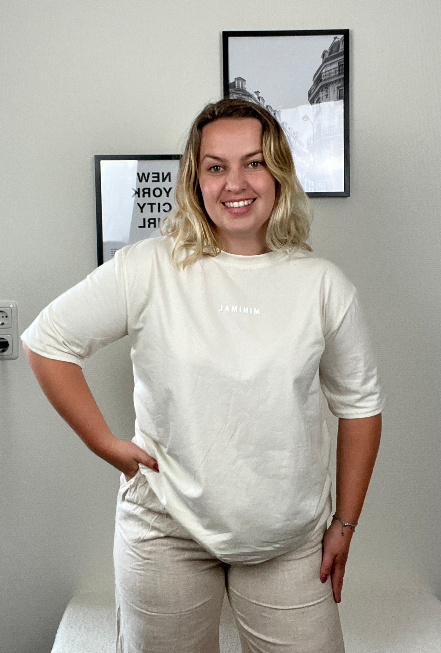 T-shirt Minimal Beige