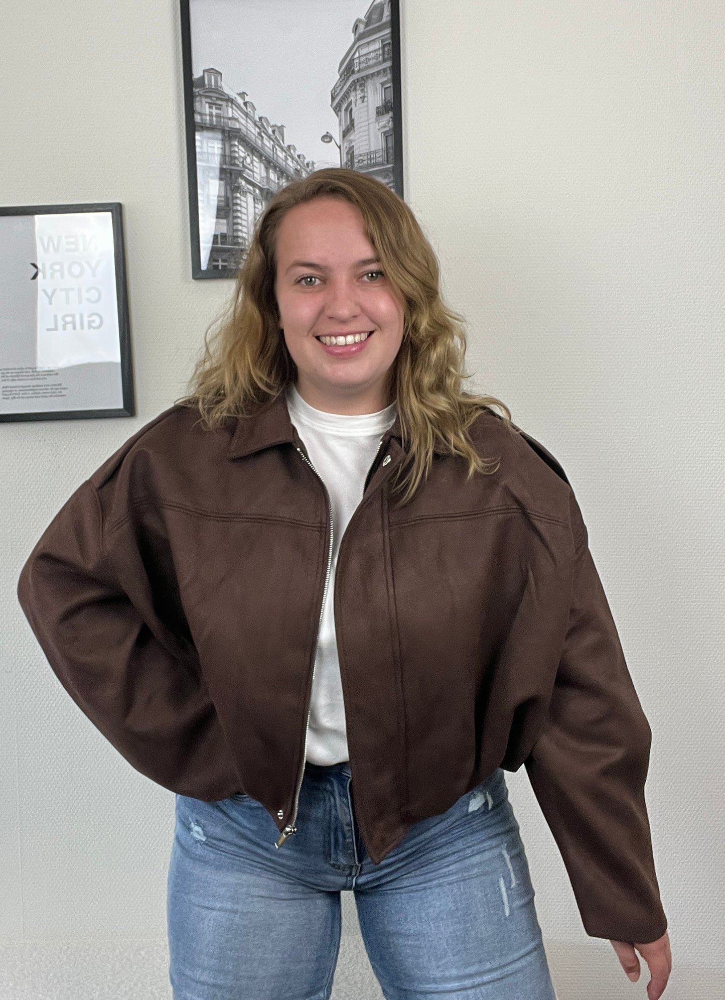 Jacket Lisa Suede Bruin