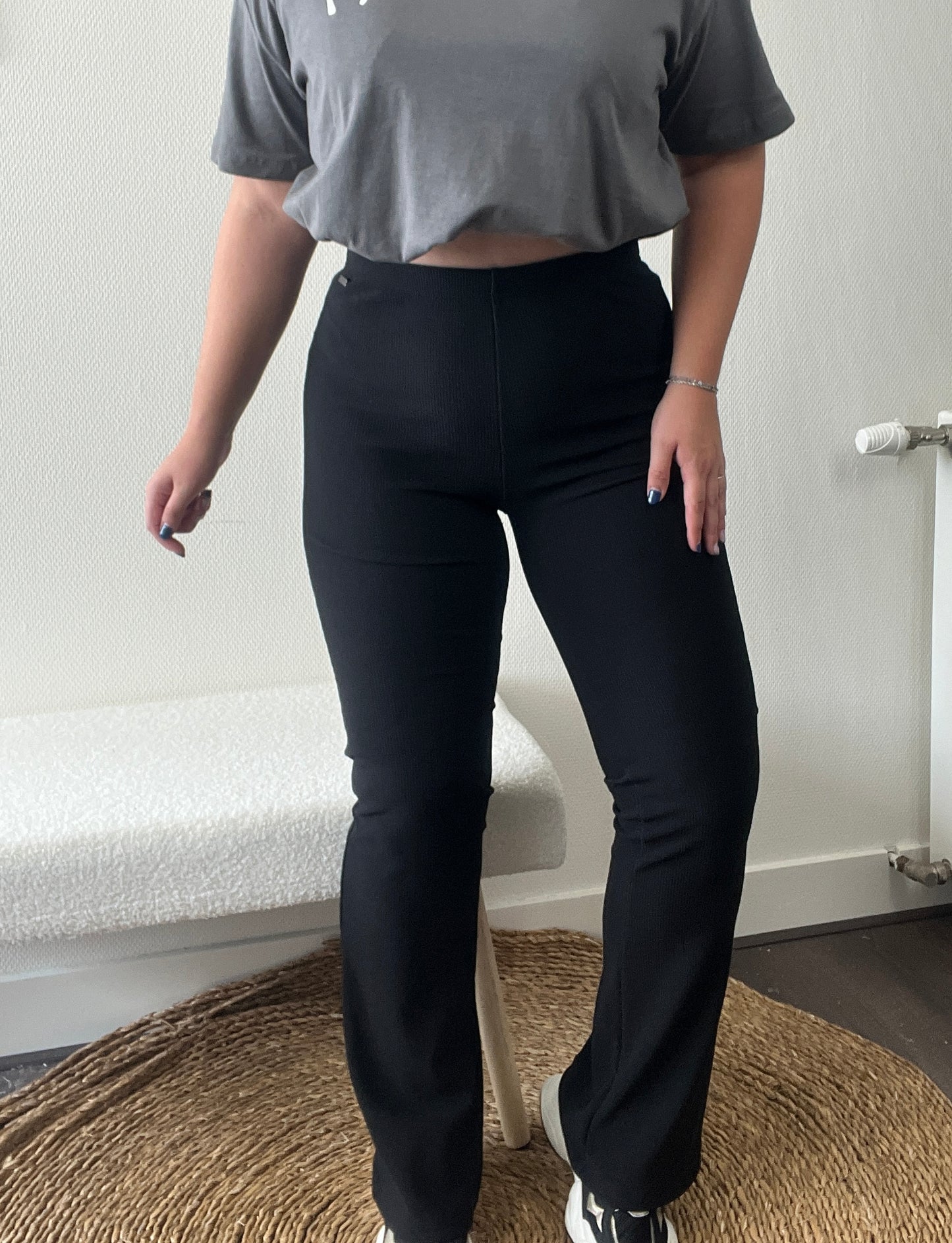 Flared pants Ambika zwart