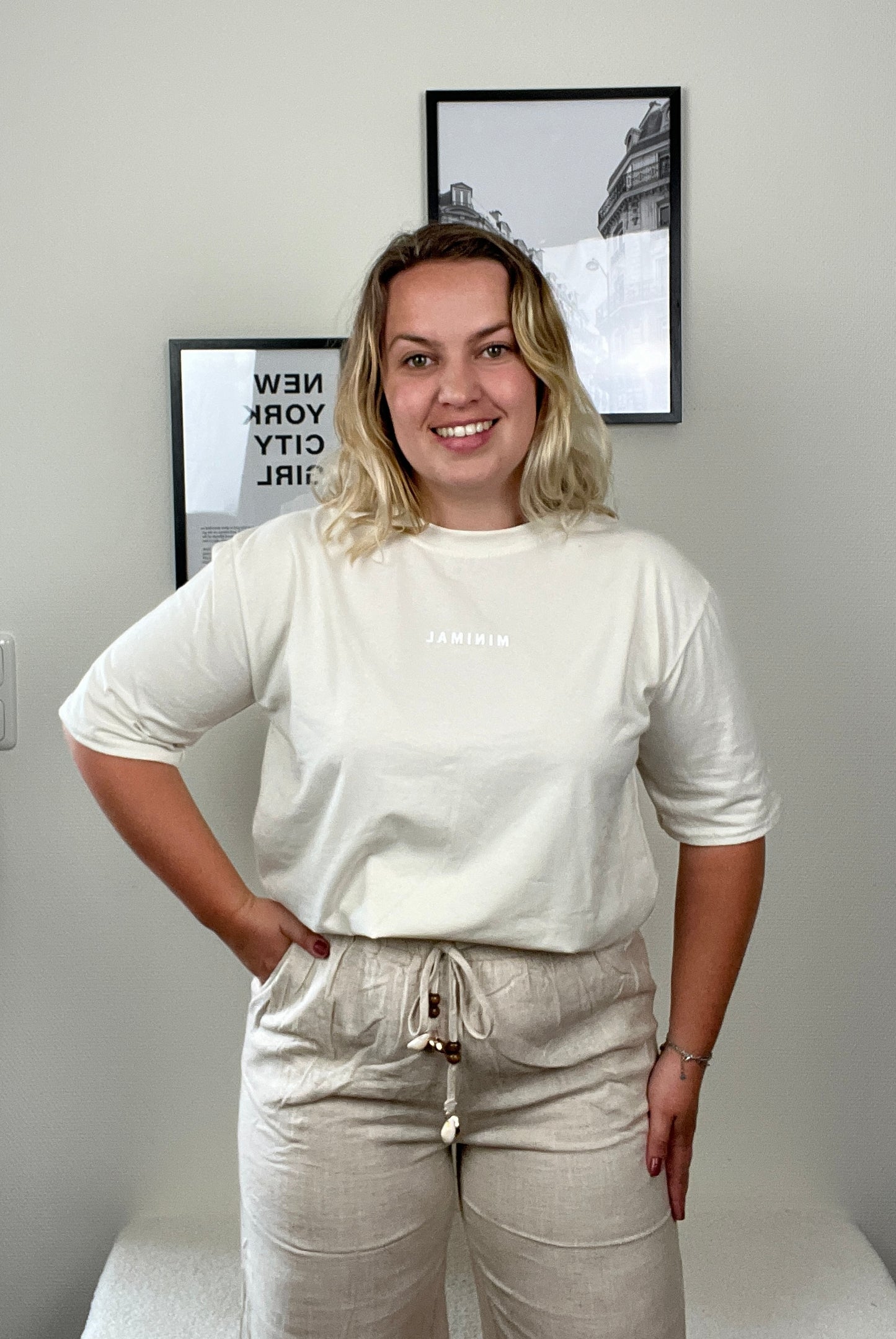 T-shirt Minimal Beige