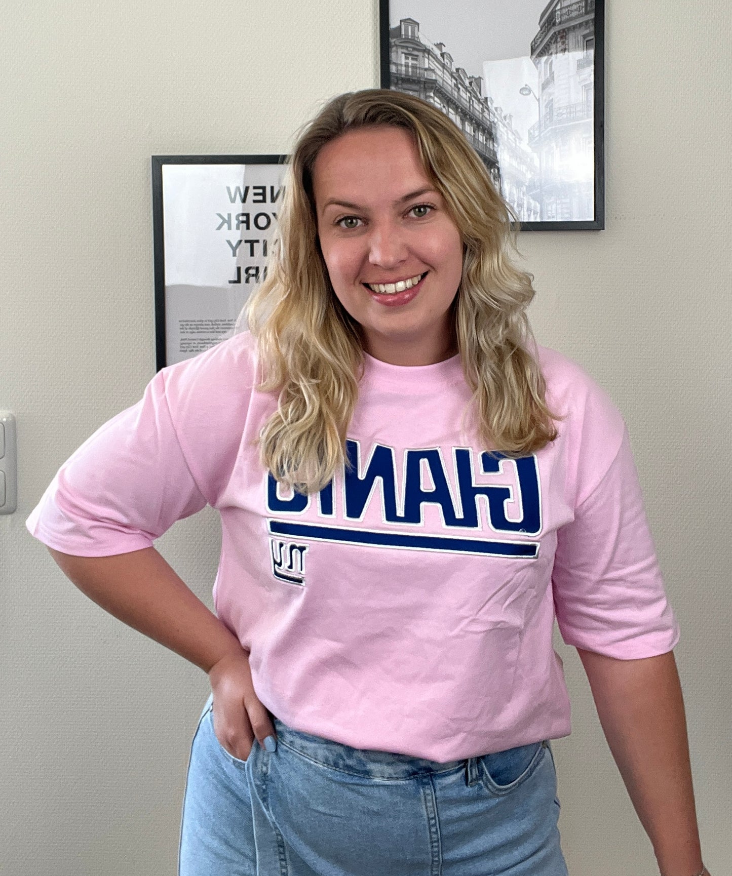 T-shirt Giants Roze
