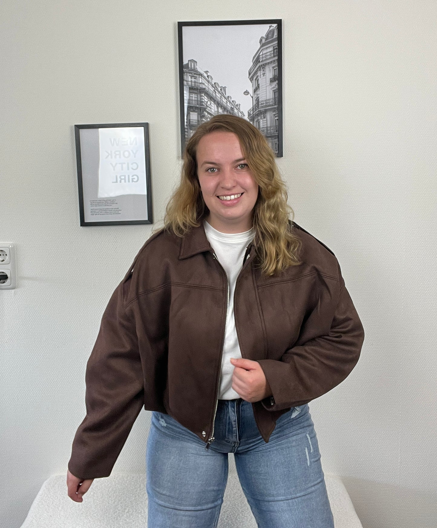 Jacket Lisa Suede Bruin