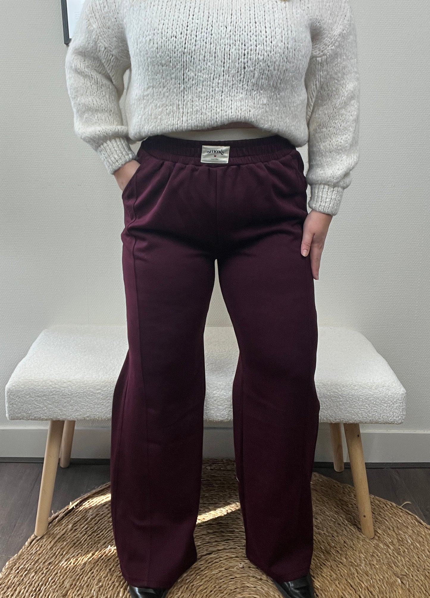 Jogger Sporty Bordeaux rood