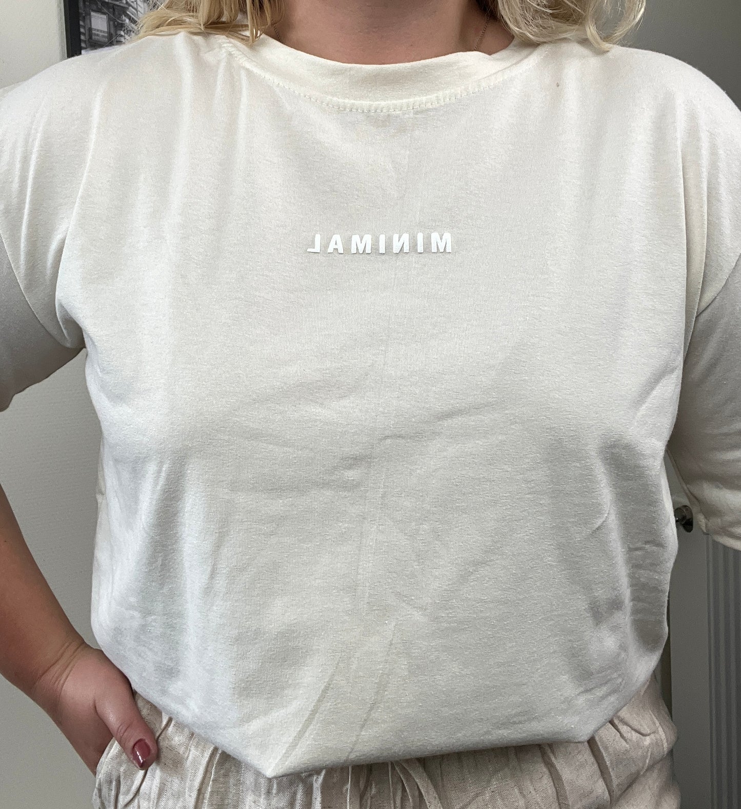 T-shirt Minimal Beige