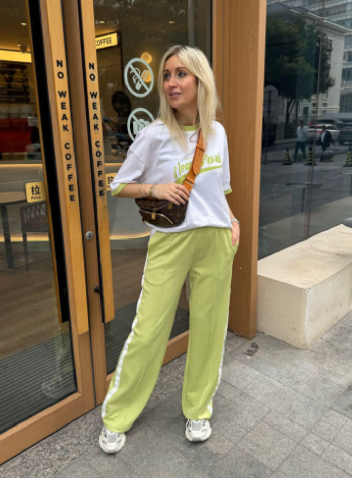 Broek Mynke Lime