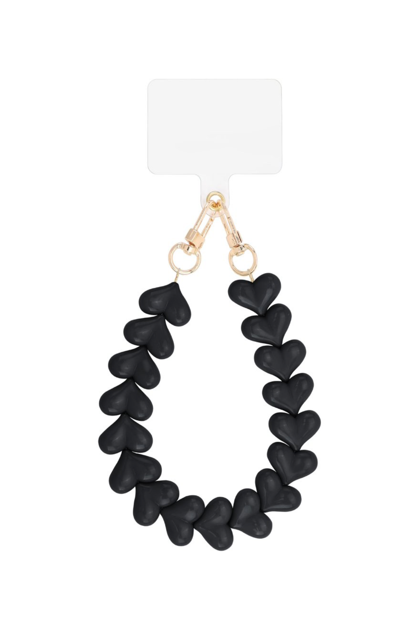 Telefoonkoord classy heart Zwart