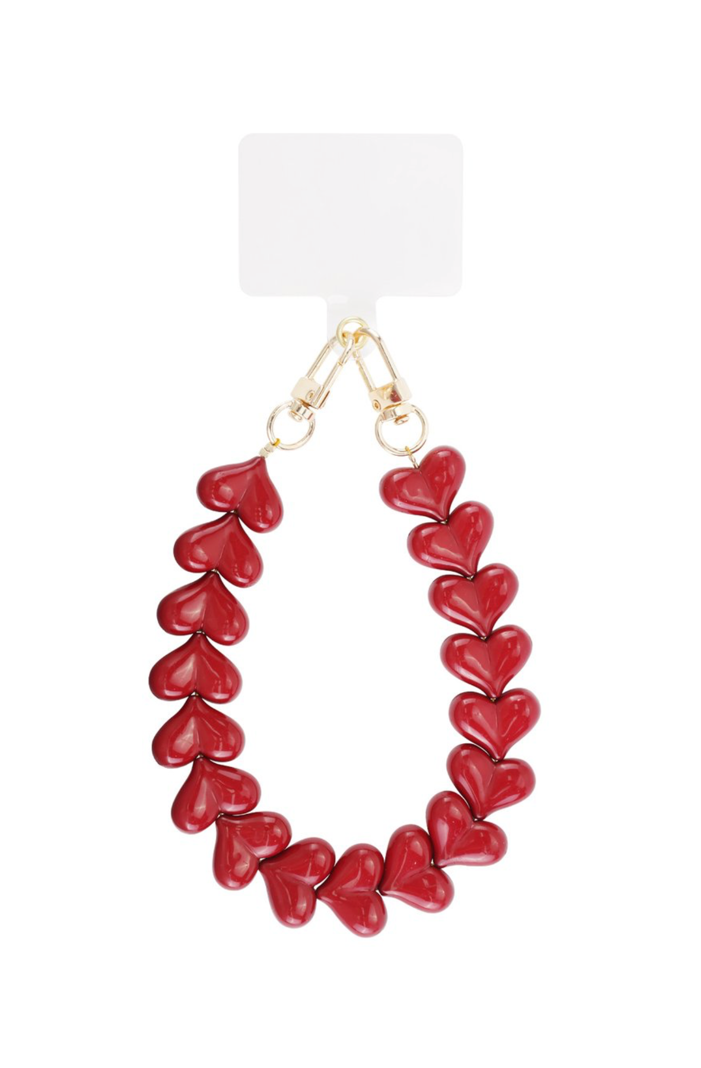 Telefoonkoord classy heart Bordeaux