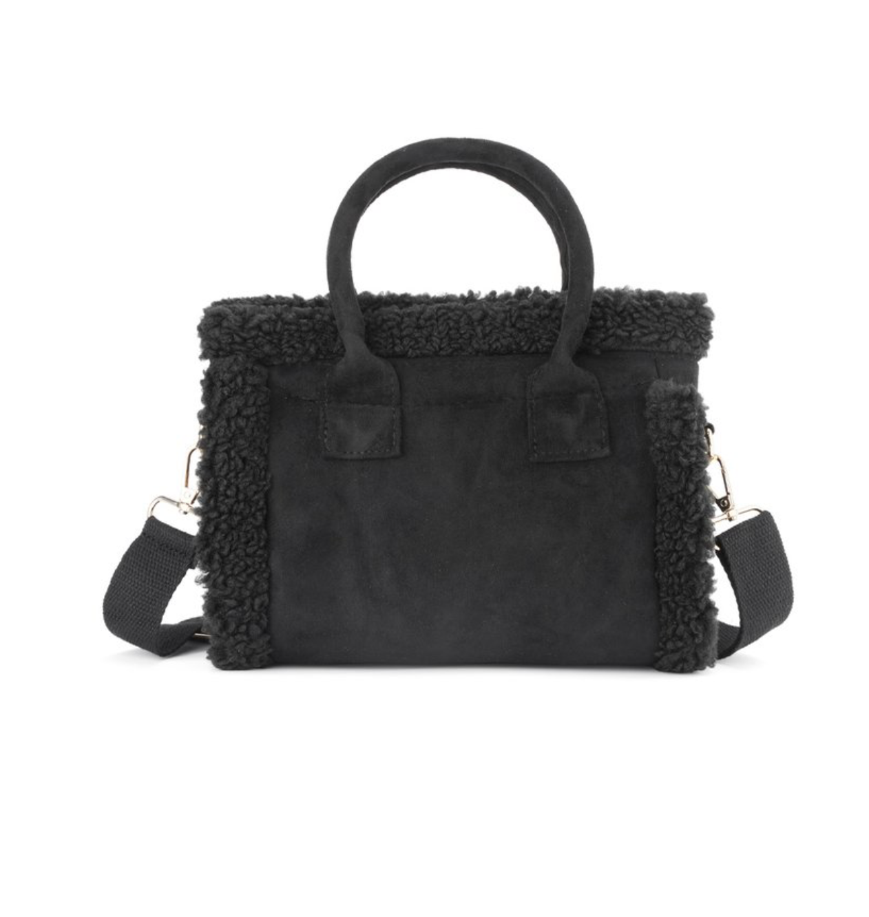 Bag casual patchwork zwart