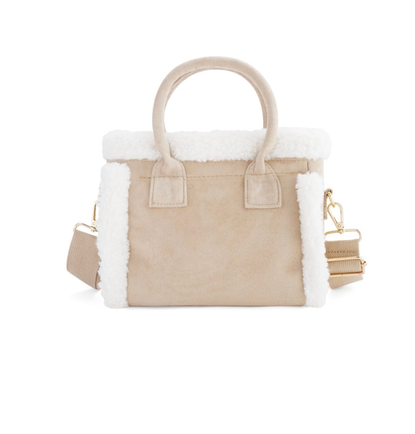 Bag casual patchwork beige