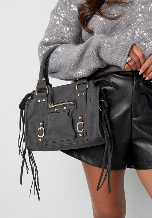 Bag Fringe Zwart