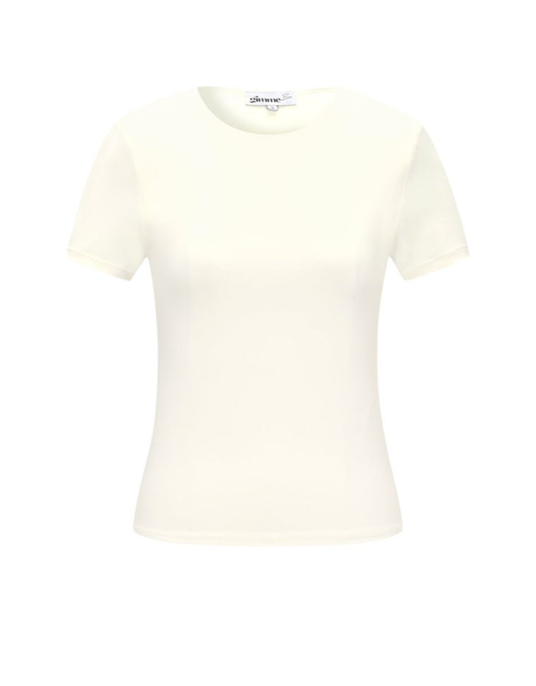 T-shirt basic Wit