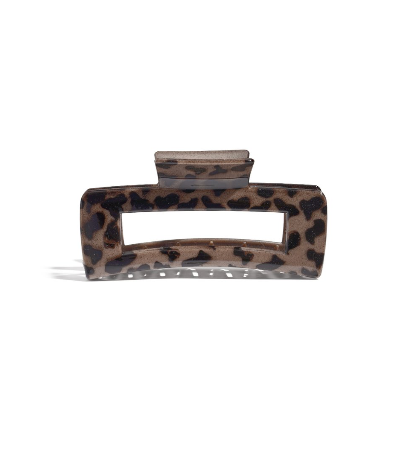 Haarclip Leopard Donker bruin