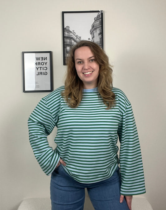 Top Jamie blauw/groen