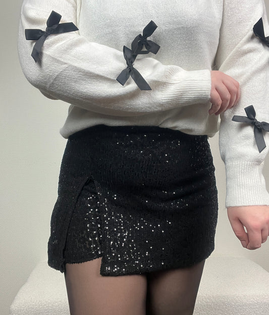 Skort Dewi Glitter zwart