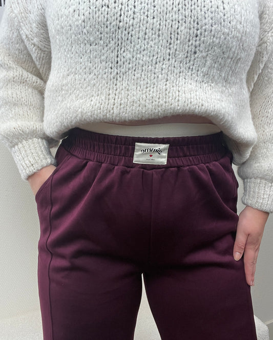 Jogger Sporty Bordeaux rood