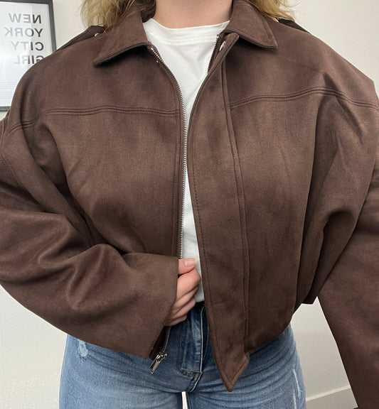 Jacket Lisa Suede Bruin