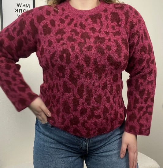 Sweater Leopard Roze