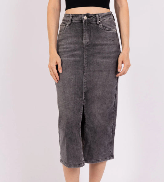 Rok Saar Grijs Goodies (Veel stretch)