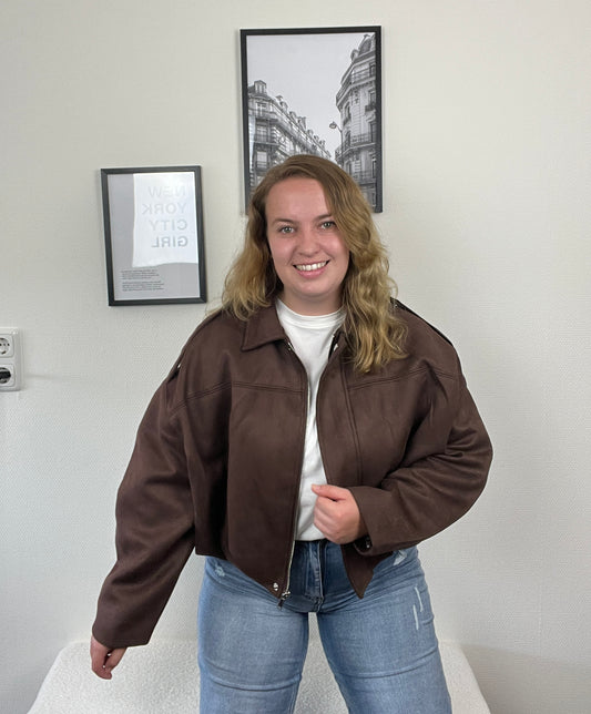 Jacket Lisa Suede Bruin