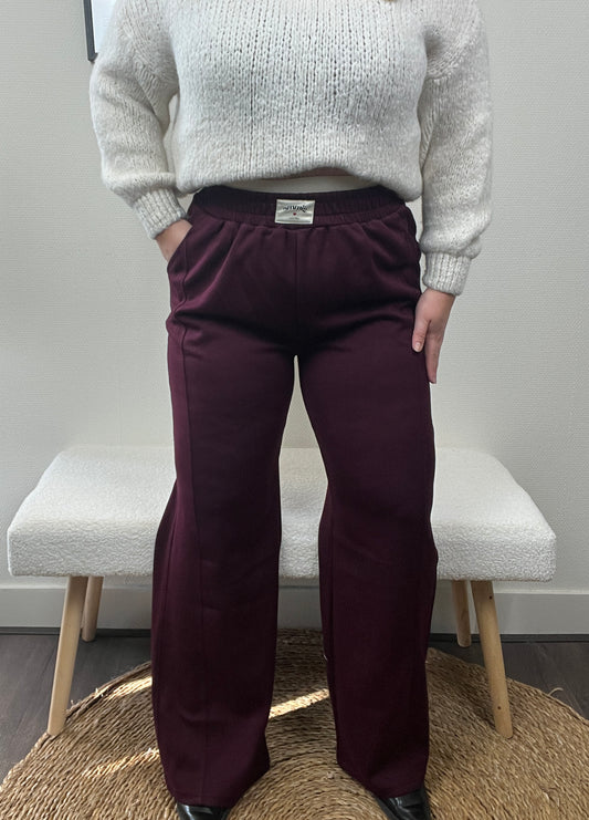 Jogger Sporty Bordeaux rood