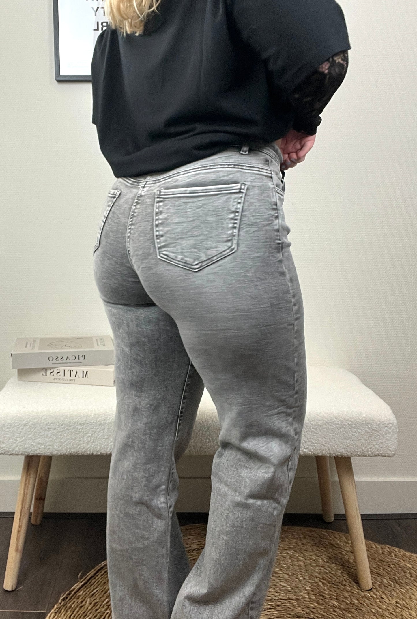 Jeans Luna Grijs (Veel stretch, GOODIES)