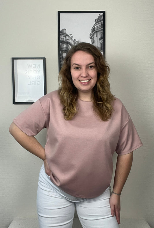 Basic T-shirt Lotte Oud Roze