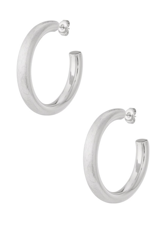 Oorbellen Hoop Zilver