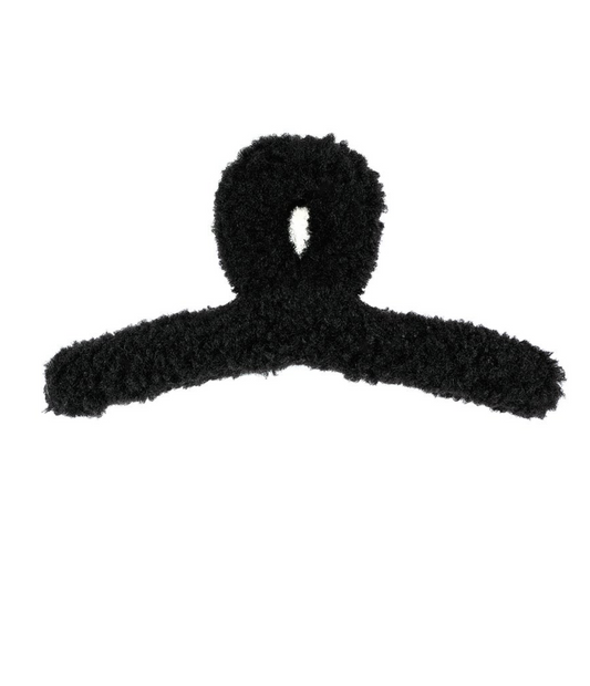Haarclip teddy Zwart