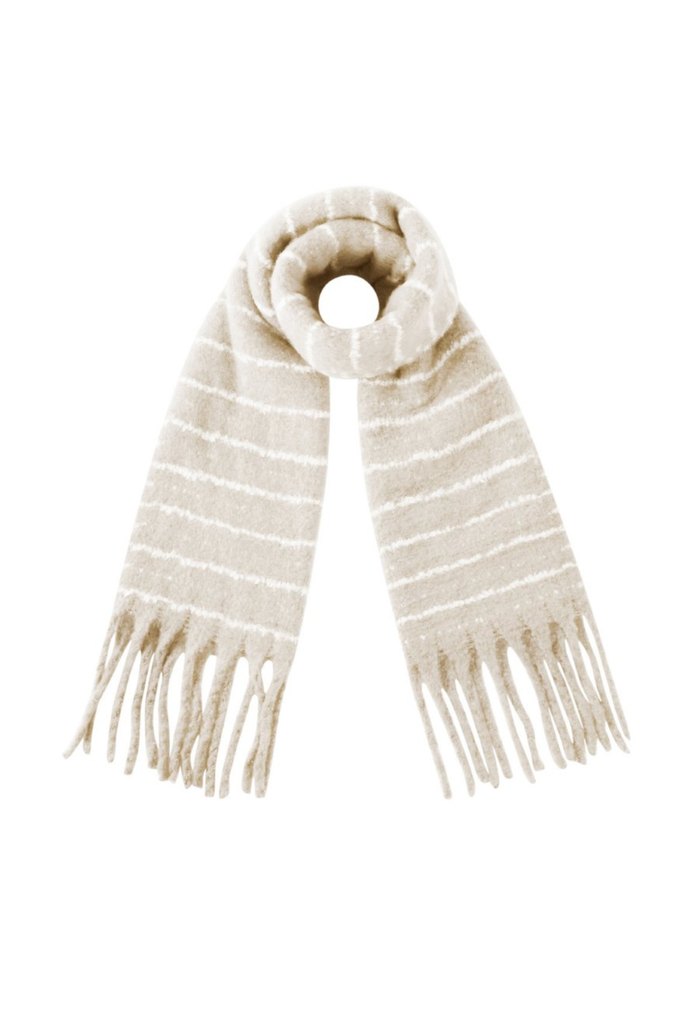 Sjaal strepen Beige