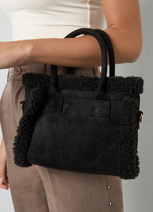 Bag casual patchwork  Zwart