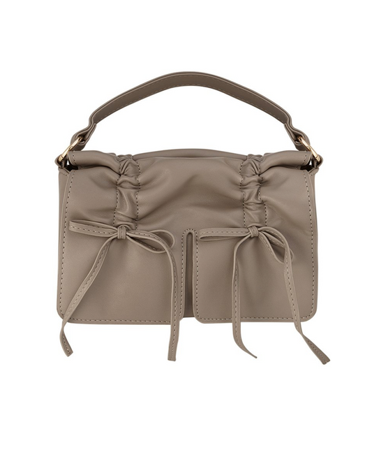 Bag Double Bow Charm Bruin