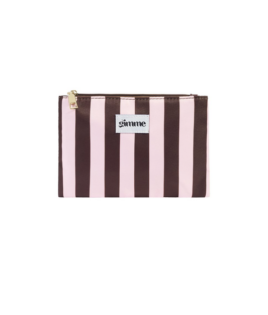 Etui Strepen Roze/Bruin