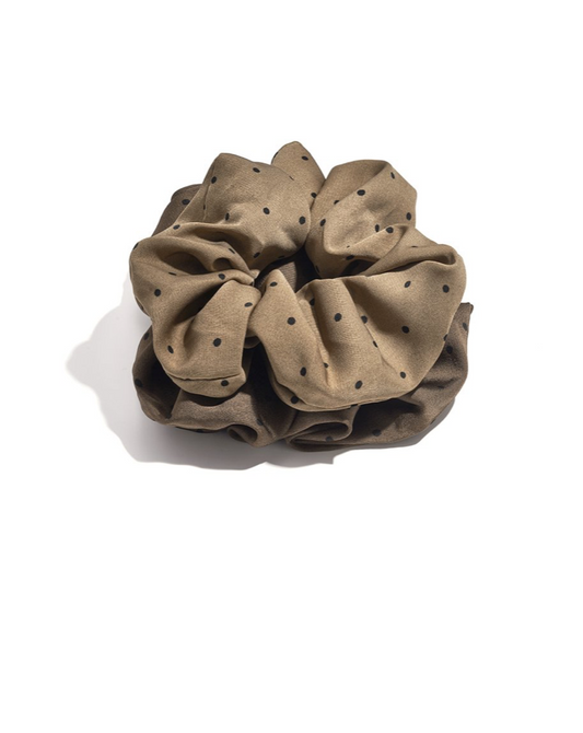 Scrunchie Polka dots Bruin