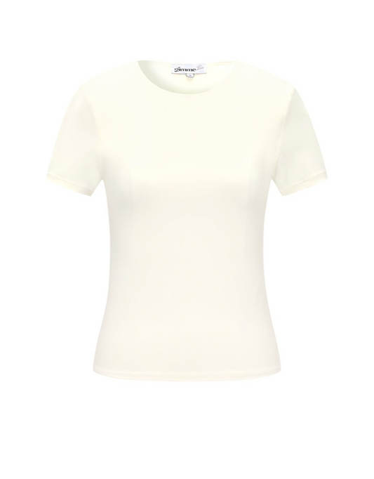 T-shirt basic Wit