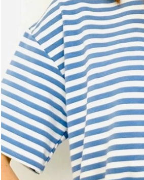 Gestreepte top Livia Blauw