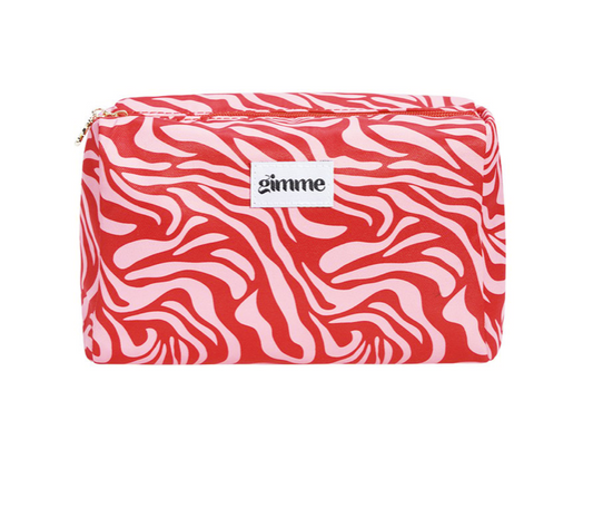Makeup bag mixed colors rood